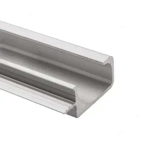 Modern Pull Handle for 3/4 in Panel - 3183 Satin Aluminum