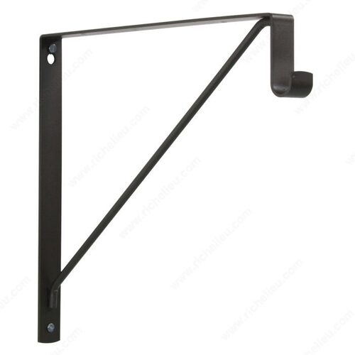 Support for Oval Rod and Shelf Oil-Rubbed Bronze