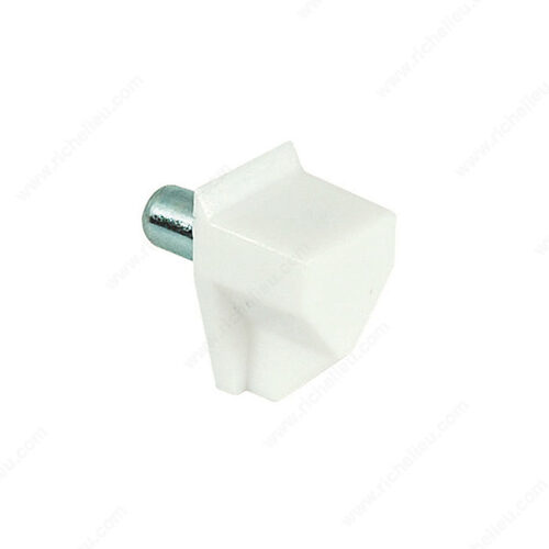 Plastic Shelf Support with Steel Pin - 5 mm White