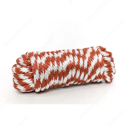 KingCord 344381BG Smooth Braid Polypropylene Red / White