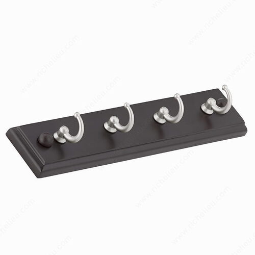 Utility Key Hook - 35 Matte Nickel / Espresso