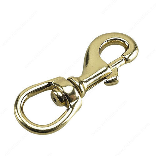 Bolt Snap Swivel - Round Eye Bronze