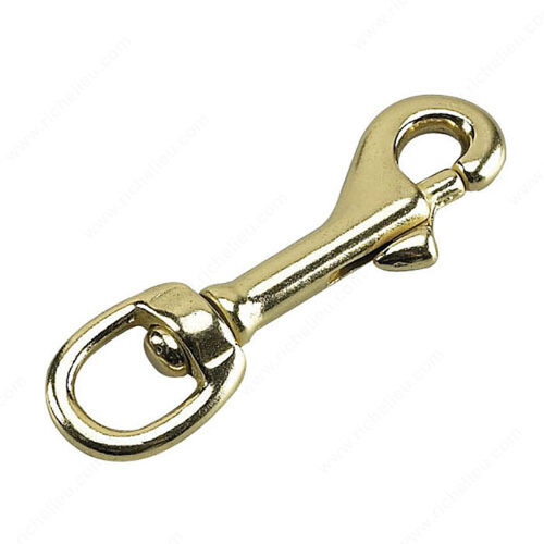 Bolt Snap Swivel - Round Eye Bronze