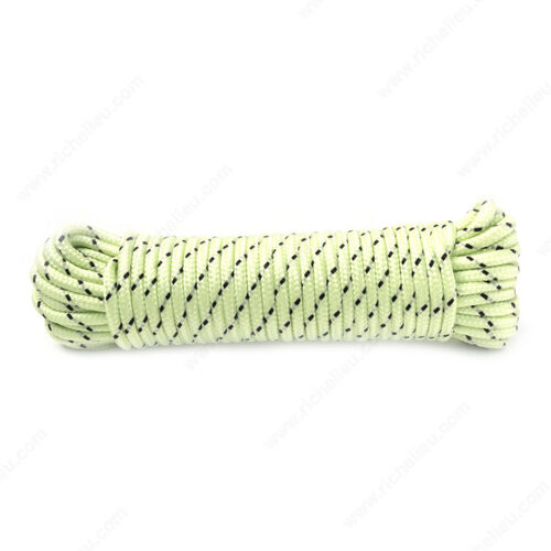 KingCord 409141BGQ2 Polypropylene Glow-in-the-Dark Diamond Braid Rope