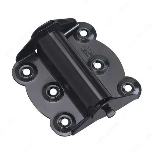 Non-Adjustable Integrated Surface Spring Hinge Black