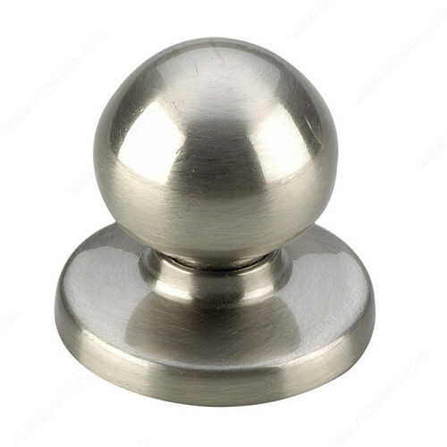 4605 Ball Knob with Backplate Brushed Nickel