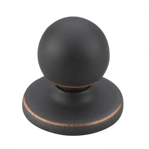 4605 Ball Knob with Backplate Oil-Rubbed Bronze