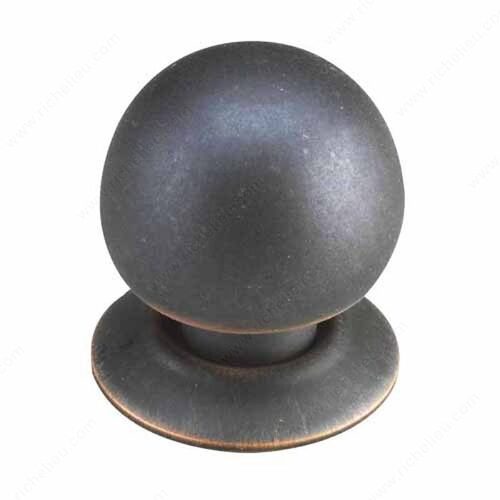 460 Ball Knob with Backplate Oil-Rubbed Bronze