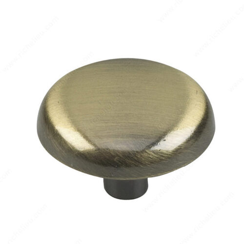 476 Knob Brushed Antique Brass