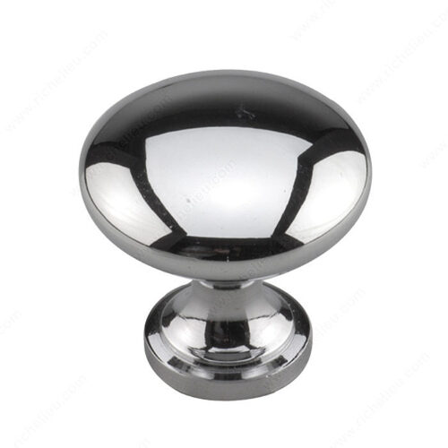 Traditional Metal Knob - 484S Chrome