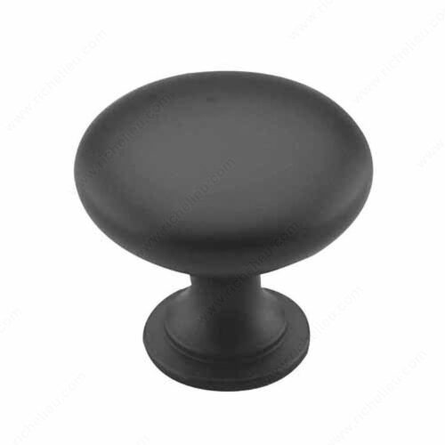 Traditional Metal Knob - 484S Matte Black