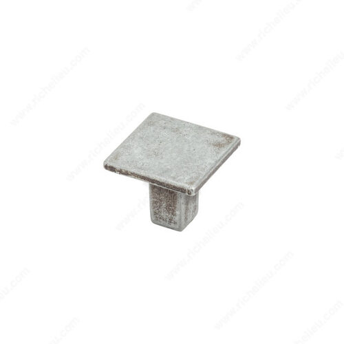 Modern Metal Knob - 494 Pewter