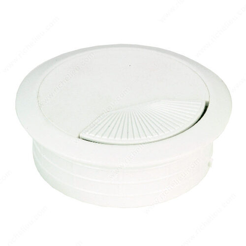 Round Cable Grommet White