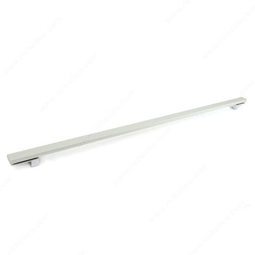 Modern Metal Pull - 6112 & 6131 Chrome / White Pair