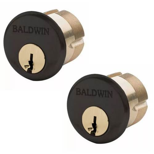 2" Double Mortise Cylinder Oil Rubbed Bronze Finish