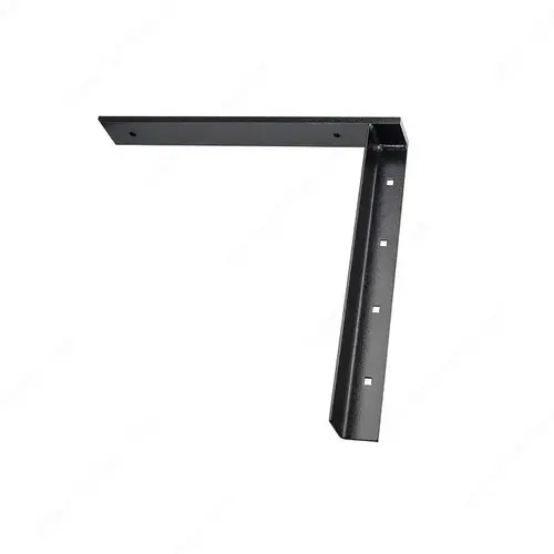 Concealed Black Flat Bracket - Steel Pair