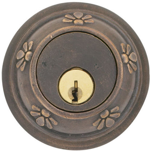 Tuscany Double Cylinder Deadbolt Medium Bronze Finish