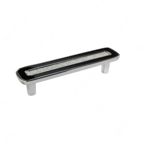 Modern Metal Pull - 6464 Silver / Black