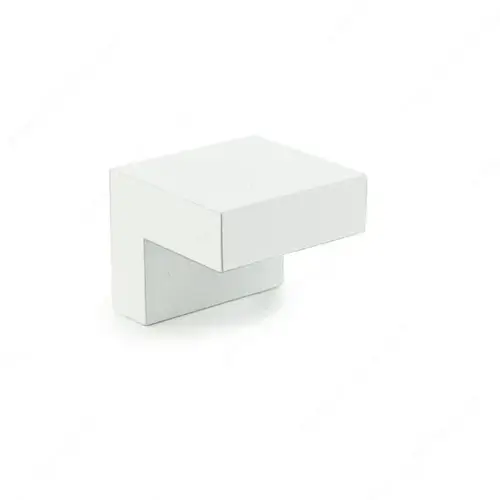 Modern Metal Knob - 646 White