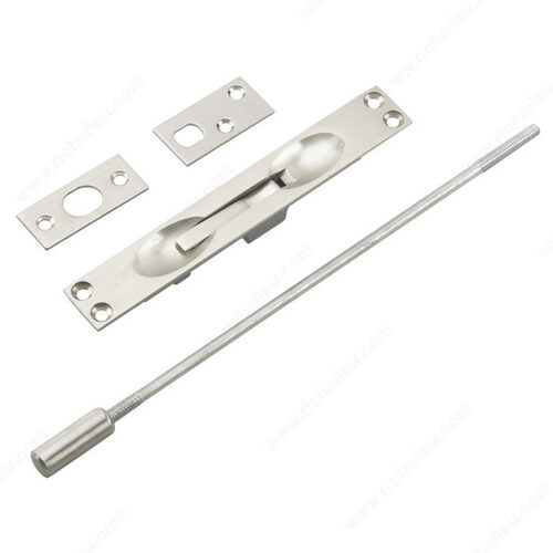 Flush Bolt for Metal Doors with 12" Extension