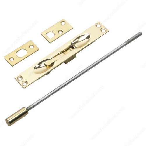 Flush Bolt for Metal Doors with 12" Extension