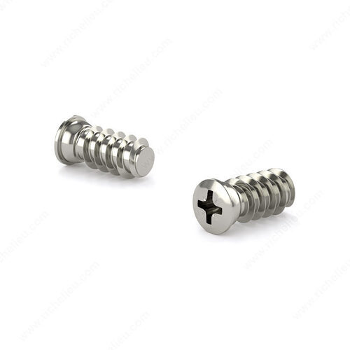 Nickel Euro Screw M6.3, Pan Head, Pozi Drive - pack of 1000