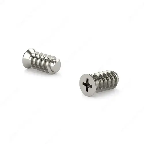 Nickel Euro Screw M6.3, Flat Head, Phillips Drive - pack of 10000