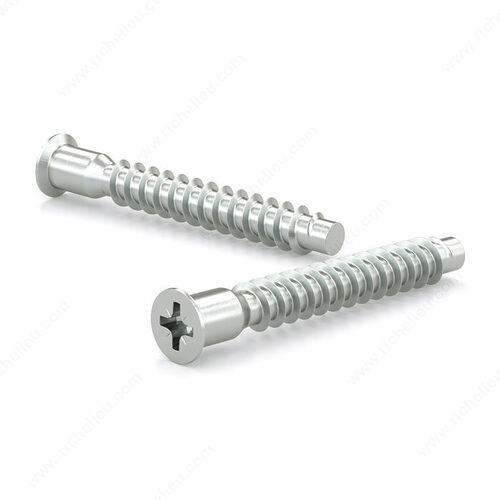 Wood screw, Confirmat head, Coarse thread, Dogpoint - pack of 2000