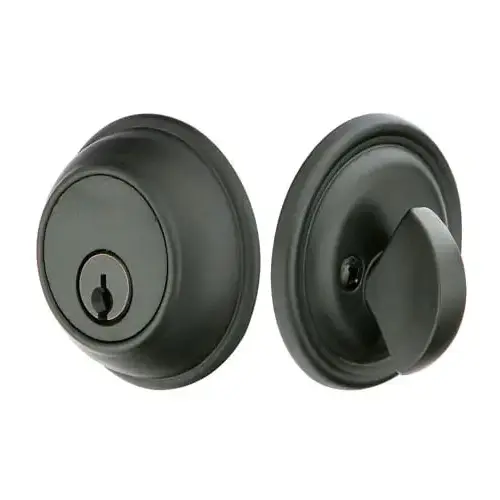 Tuscany Classic Single Cylinder Deadbolt Flat Black Finish