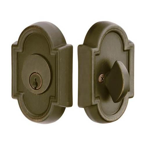 Emtek 8472MB # 11 Single Cylinder Deadbolt Medium Bronze Finish