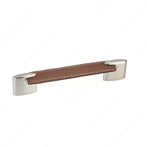 Modern Leather and Metal Pull - 745