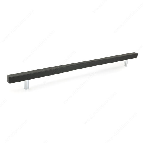 Modern Metal Pull - 7735 Matte Black / Chrome