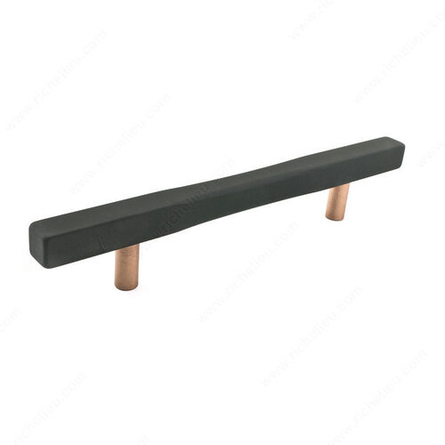 Modern Metal Pull - 7735 Matte Black / Coppertone