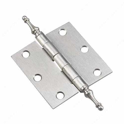 3" Full Mortise Butt Hinge with Steeple Tips - pack of 2