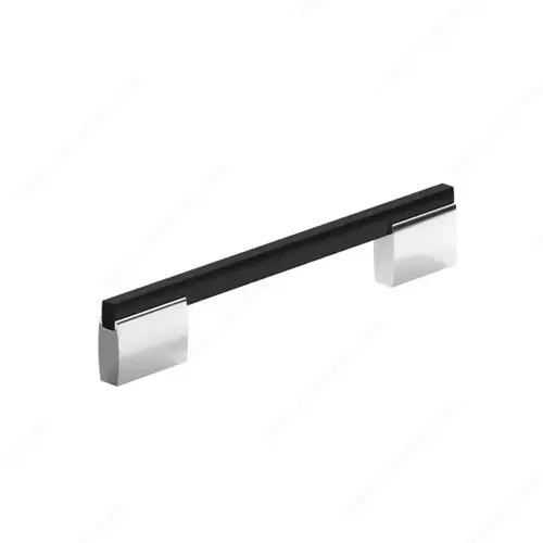 Modern Metal Pull - 7990 Chrome / Black