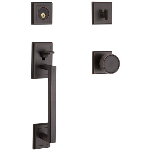 Hollywood Hills Sectional Tubular Single Cylinder Handleset Venetian Bronze Finish