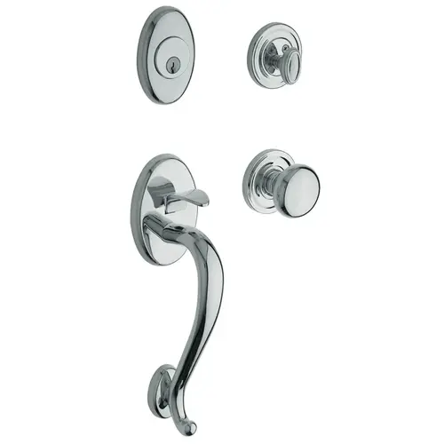 Estate Logan Tubular Handleset Polished Chrome