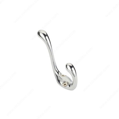 3-1/4 in Double Utility Hook - 877 Chrome