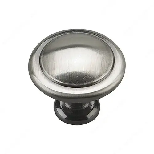 Traditional Metal Knob - 878N Brushed Black Nickel