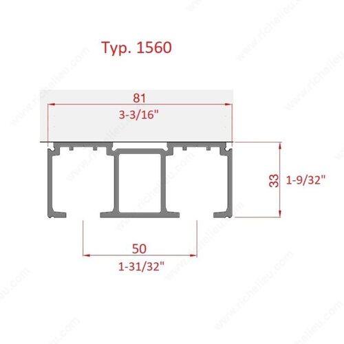 TYPE 1560 Aluminum Double Track