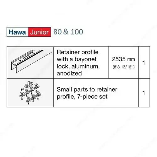 HAWA JUNIOR Removable Track Series