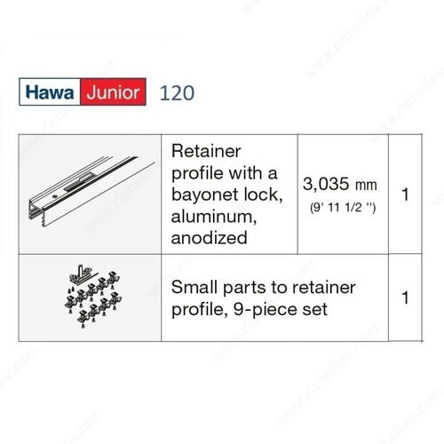 HAWA JUNIOR Removable Track Series