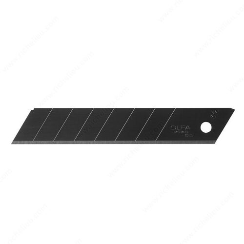 Olfa 901074 OLFA Standard Heavy-Duty Replacement Breakaway Blades - 23/32 in (18 mm) Black