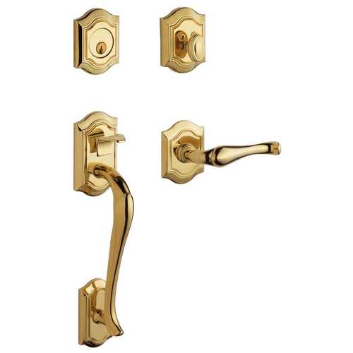 Bethpage Sectional Tubular Left Hand Full Dummy Handleset Lifetime Brass Finish