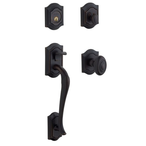 Bethpage Sectional Tubular Double Cylinder Handleset Oil Rubbed Bronze Finish