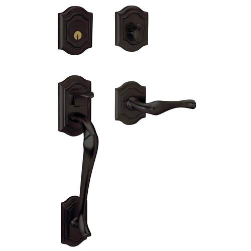 Bethpage Sectional Tubular Left Hand Double Cylinder Handleset Oil Rubbed Bronze Finish