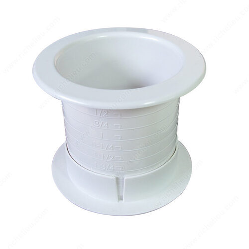 Richelieu Hardware 919078 Round Dual Grommet White