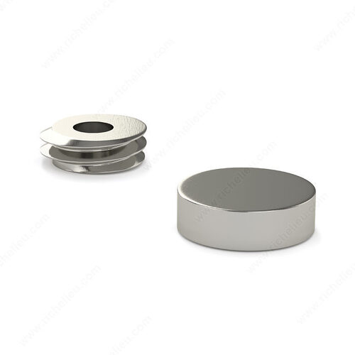 Decorative Metal Cover Cap Brushed Nickel