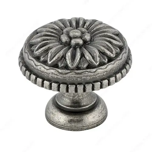 Traditional Brass Knob - 0433 Pewter