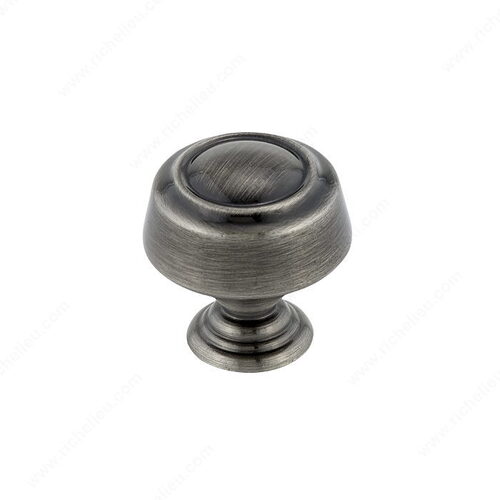 Traditional Metal Knob - 0875 Brushed Pewter